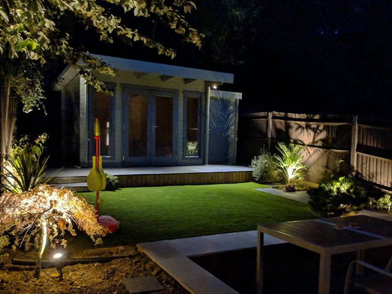 anti glare garden lighting in dorset