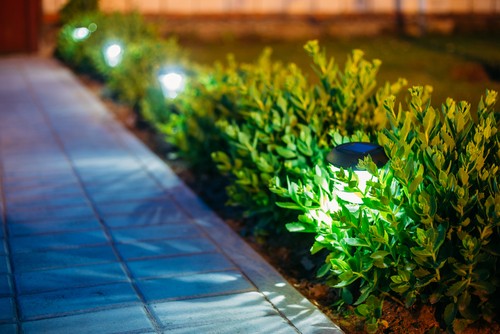 garden lighting electrician in dorset